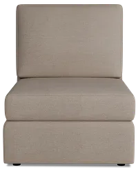 Citymod Beige Fabric Armless Chair