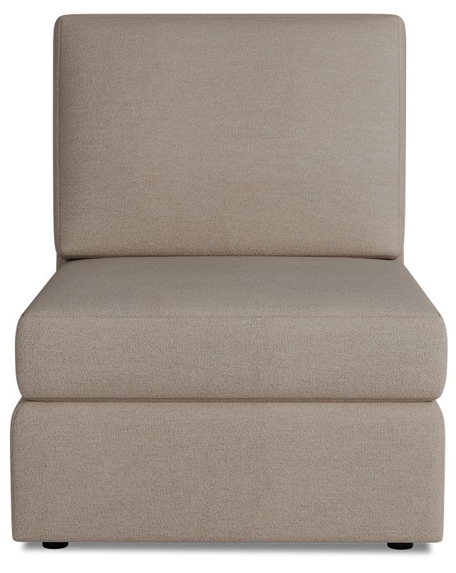 Citymod Beige Fabric Armless Chair