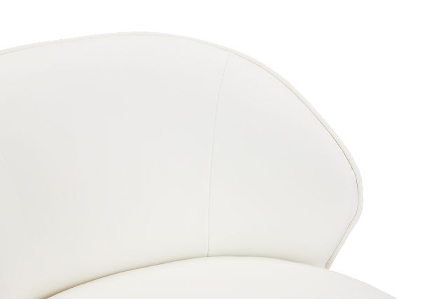 Libby Whitemicro 24" Upholstered Barstool