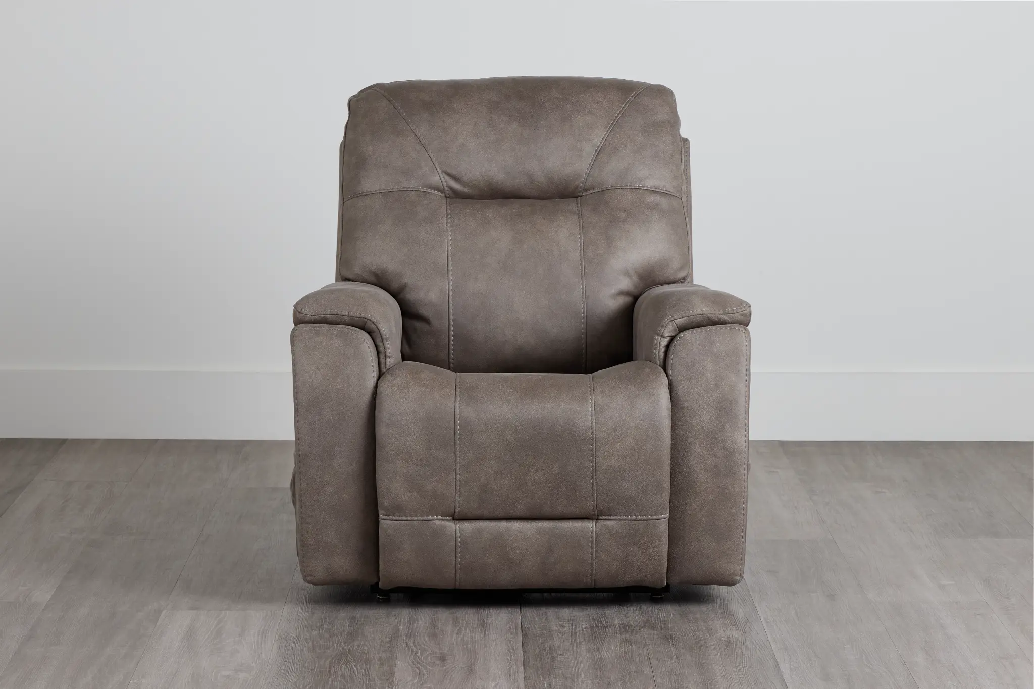 Akron Taupe Micro Power Lift Recliner With Power Lumbar Akron Taupe Micro Power Lift Recliner With Power Lumbar