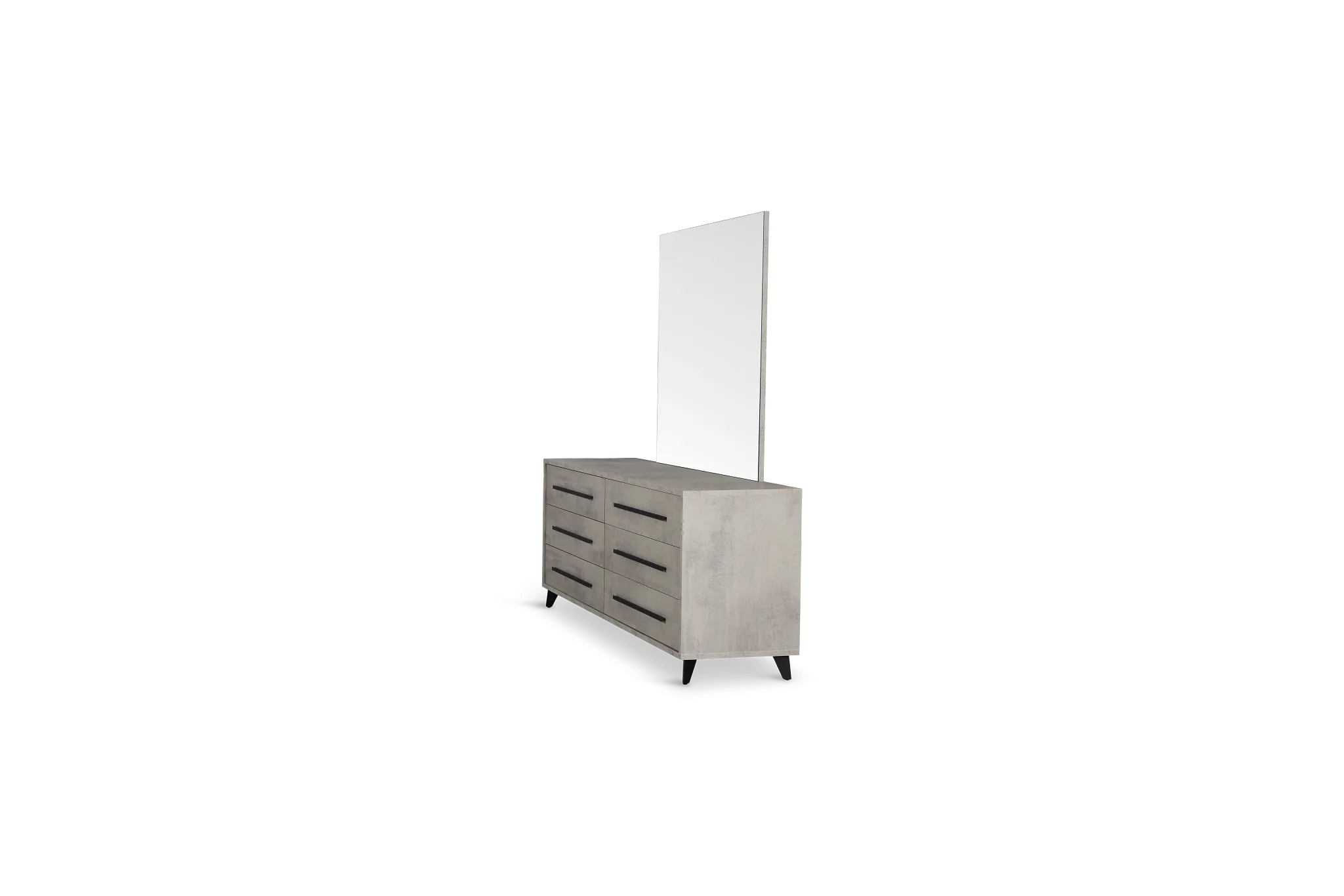 Pomona Gray Dresser & Mirror