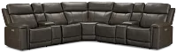 Jayden Gray Micro Large Dual Power Reclining Two-arm Sectional