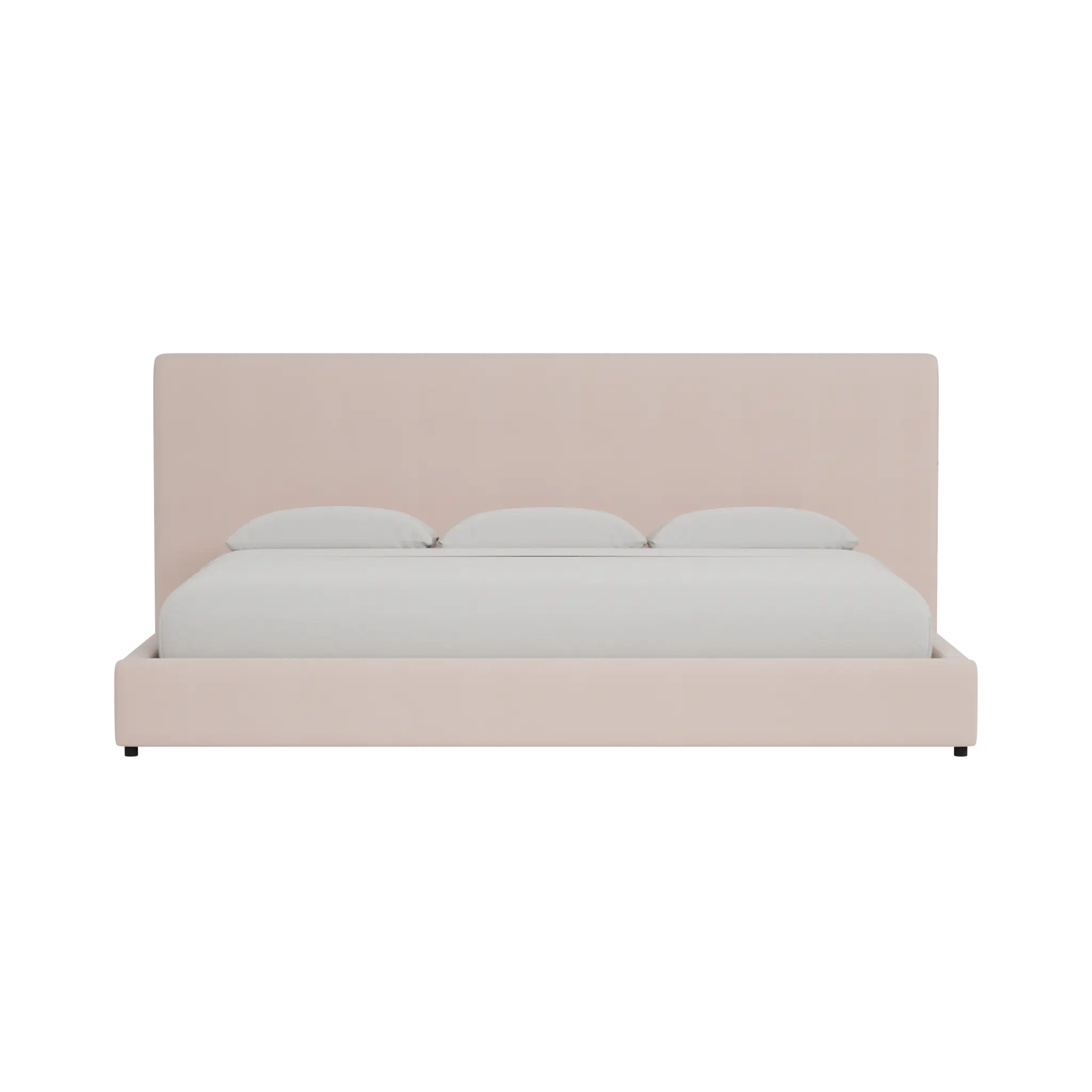 Grayton Joya Light Pink 54" Upholstered Platform Bed Grayton Joya Light Pink 54" Upholstered Platform Bed