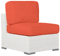 Biscayne Orange Armless Chair