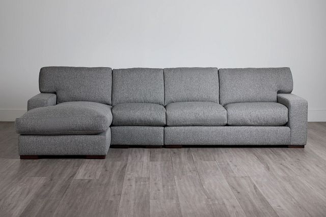 Veronica Dark Gray Down Small Left Chaise Sectional