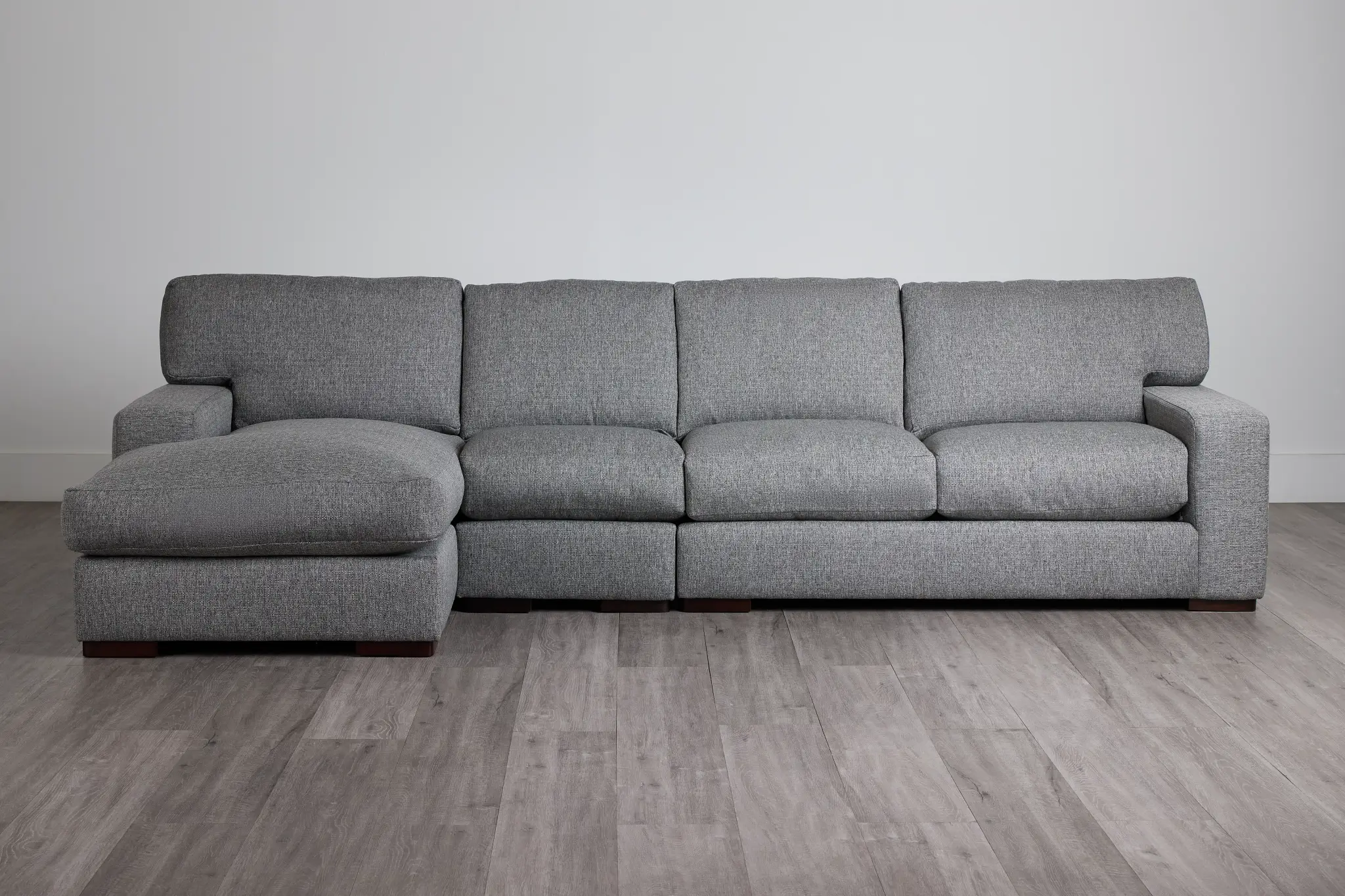 Veronica Dark Gray Down Small Left Chaise Sectional Veronica Dark Gray Down Small Left Chaise Sectional