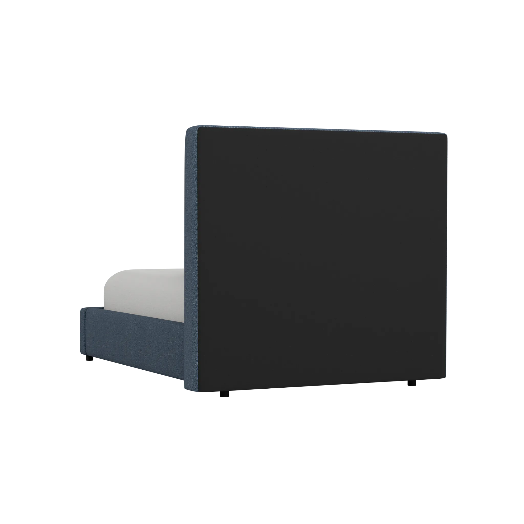Grayton Elite Dark Blue 54" Upholstered Platform Bed