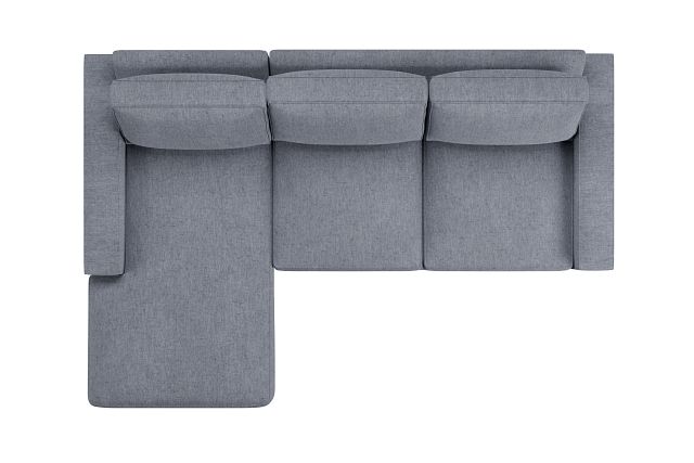 Edgewater Elevation Gray Left Chaise Sectional