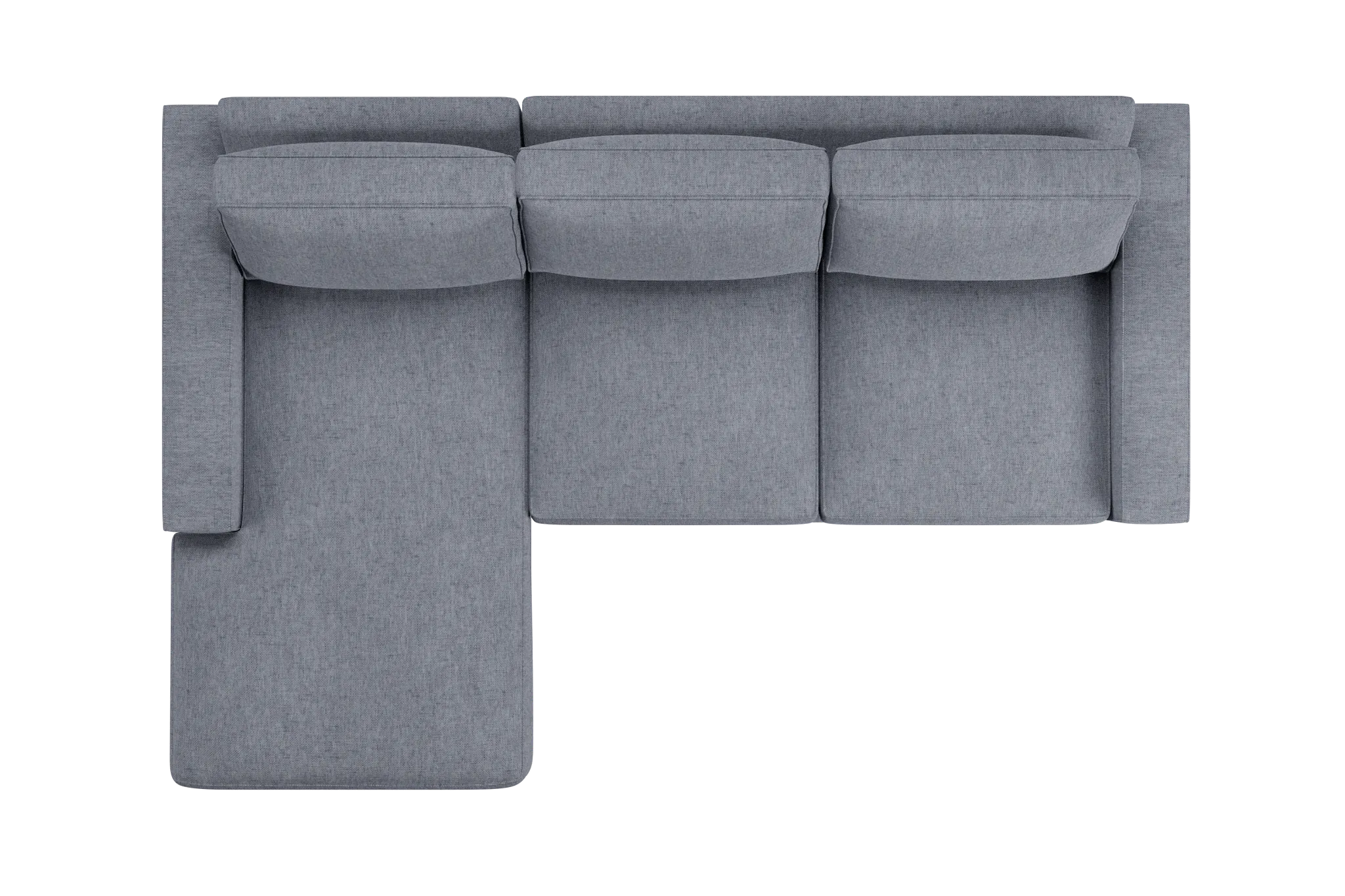 Edgewater Elevation Gray Left Chaise Sectional