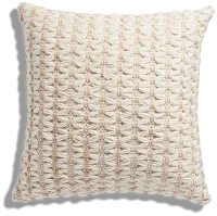 Lucky Beige 22" Accent Pillow