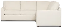 Tate Light Beige Fabric Small Two-arm Sectional