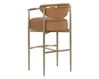 Karli Brown 30" Upholstered Barstool