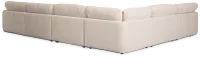 Jules Ivory Velvet 6-piece Modular Sectional