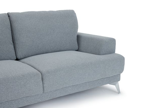 Hayden Light Gray Fabric Left Chaise Sectional