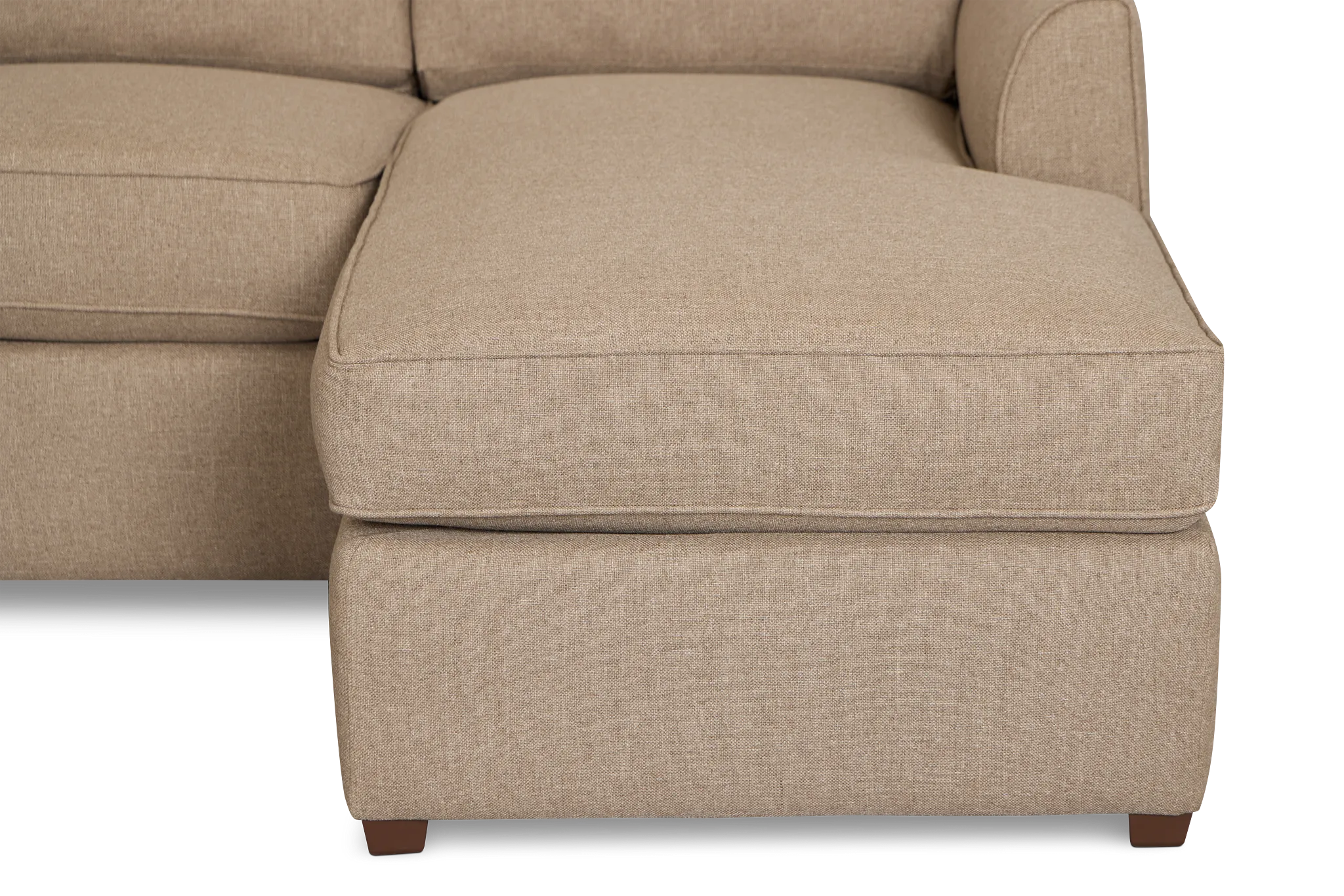 Tate Brown Fabric Medium Right Chaise Sectional