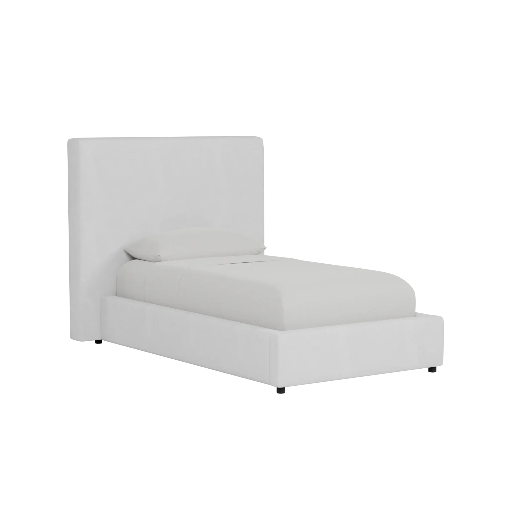 Grayton Peyton White 54" Upholstered Platform Bed Grayton Peyton White 54" Upholstered Platform Bed