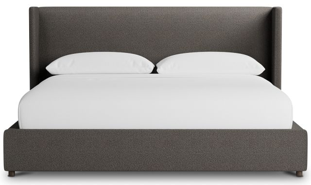 Captiva Elite Dark Gray 48" Upholstered Shelter Bed