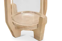 Lenora Beige Small Candle Holder