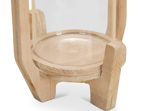Lenora Beige Small Candle Holder