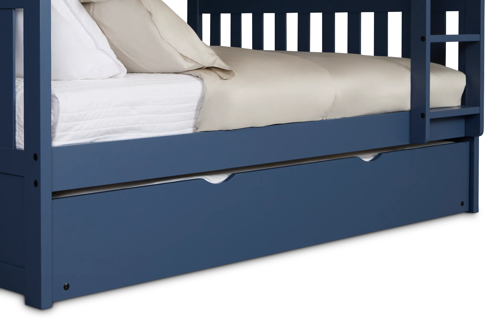 Charleston Dark Blue Trundle Bunk Bed