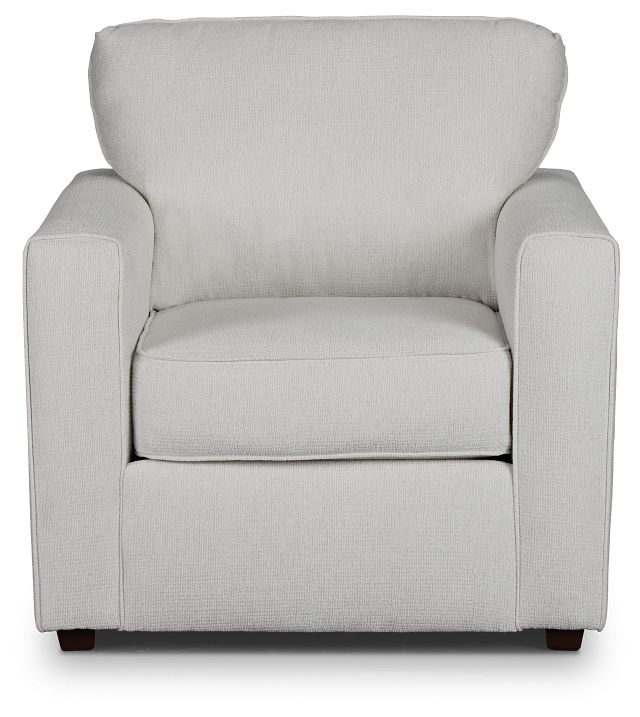 Avalon White Fabric Chair