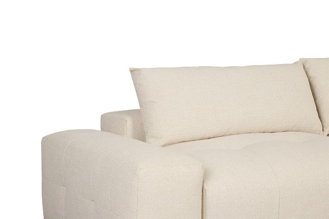 Remi Light Beige Fabric 2-piece Modular Sofa