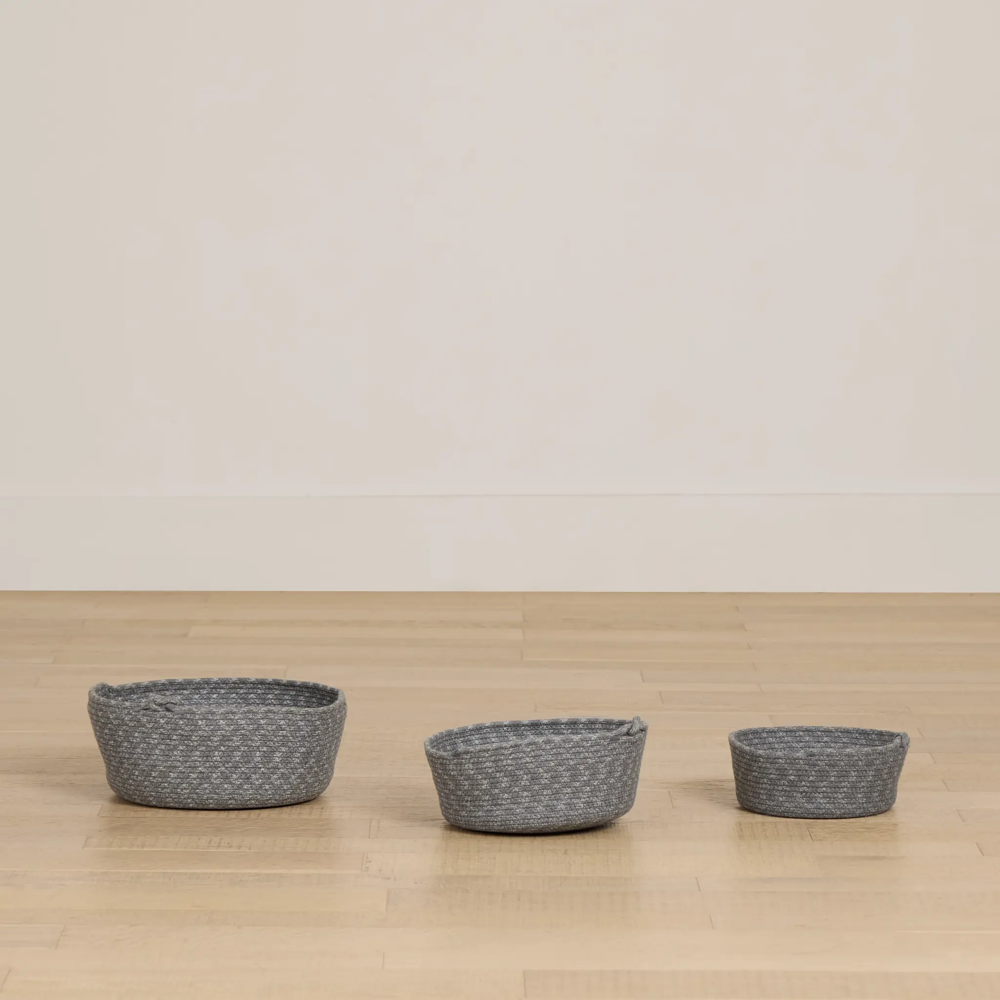 Bay Blue Set Of 3 Basket Bay Blue Set Of 3 Basket