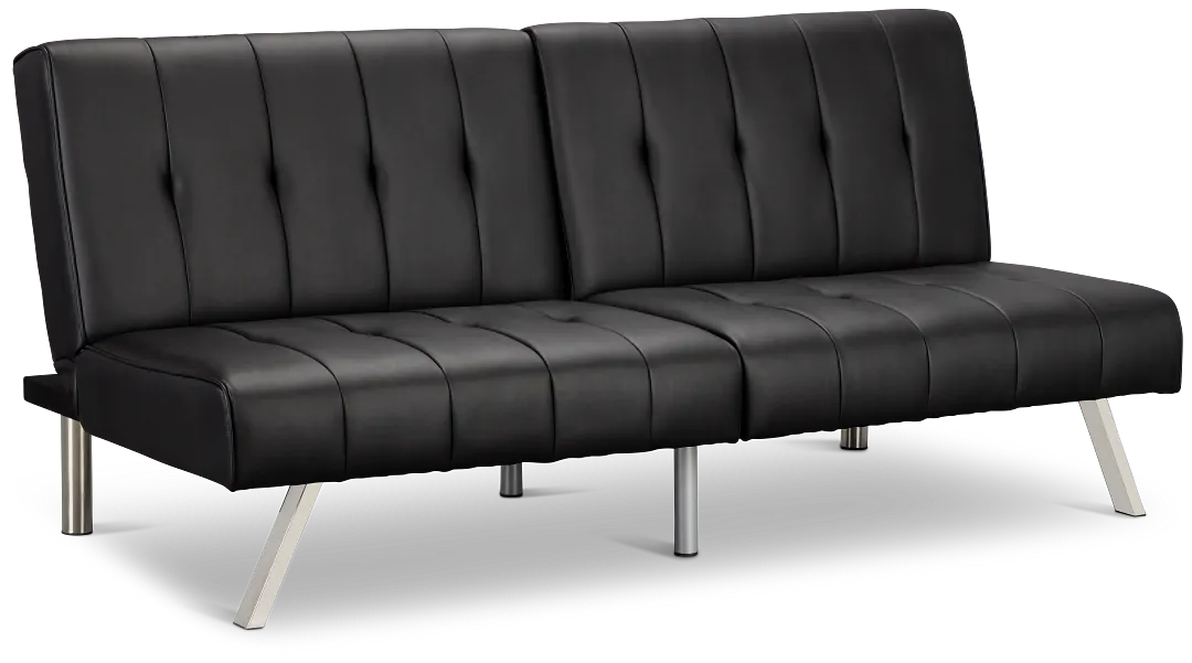 Clay Black Micro Sofa Futon