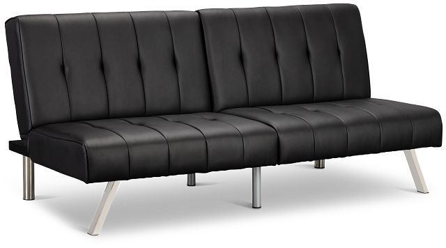 Clay Black Micro Sofa Futon