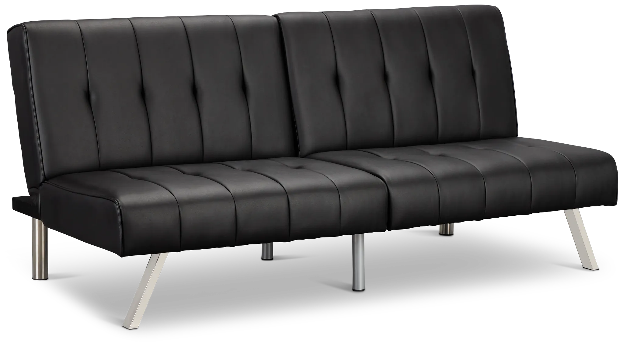 Clay Black Micro Sofa Futon