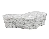 Aviva Light Gray Marble Coffee Table
