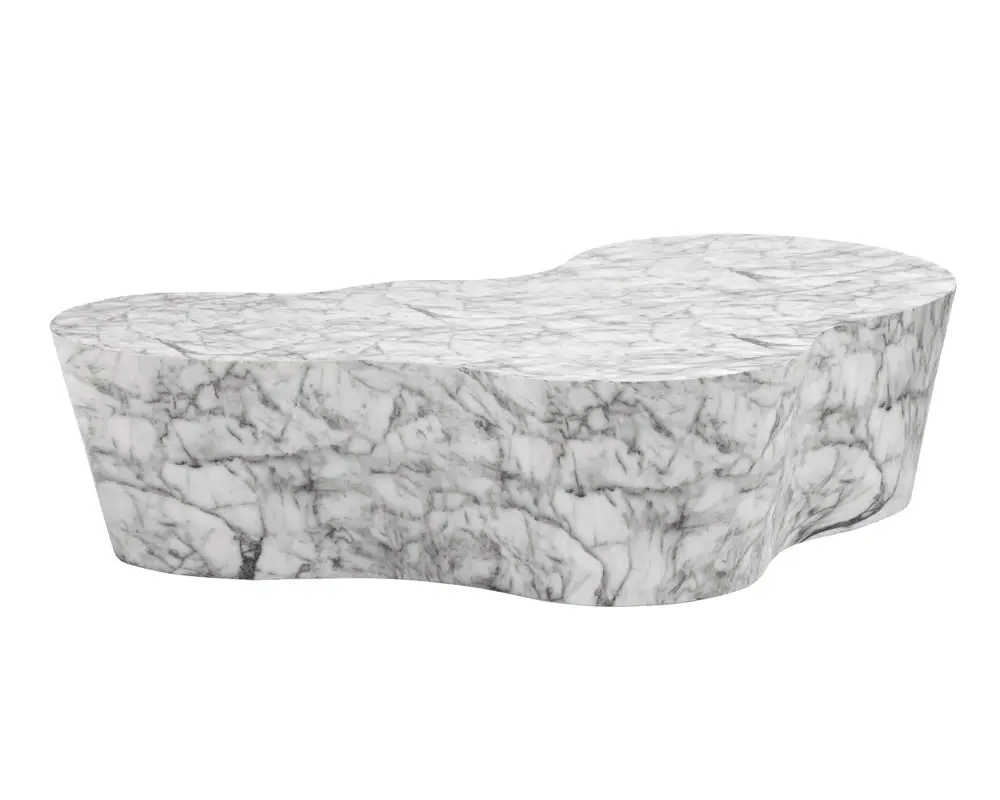Aviva Light Gray Marble Coffee Table Aviva Light Gray Marble Coffee Table