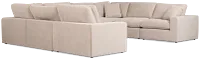 Breeze Taupe Fabric 8-piece Modular Sectional