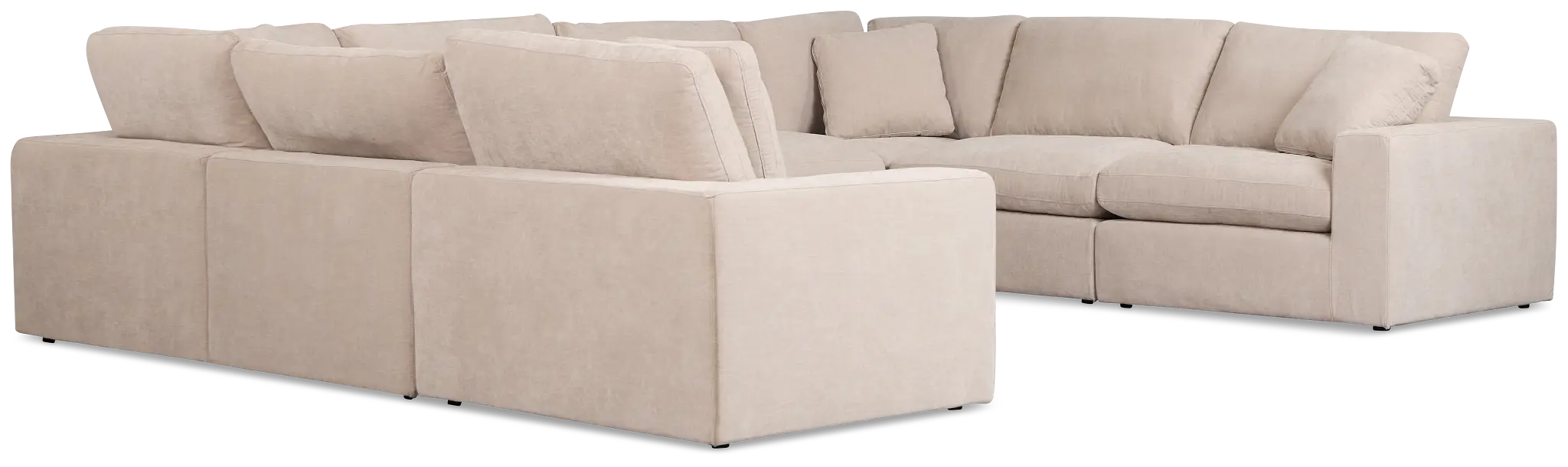 Breeze Taupe Fabric 8-piece Modular Sectional Breeze Taupe Fabric 8-piece Modular Sectional
