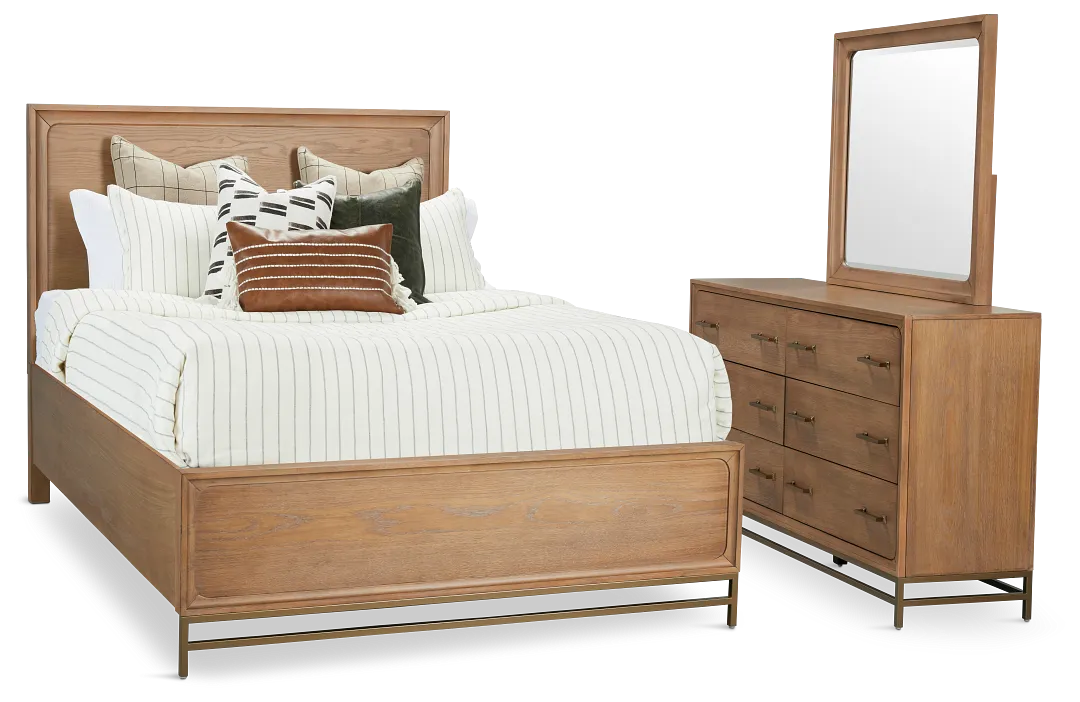 Provo Mid Tone Panel Bedroom