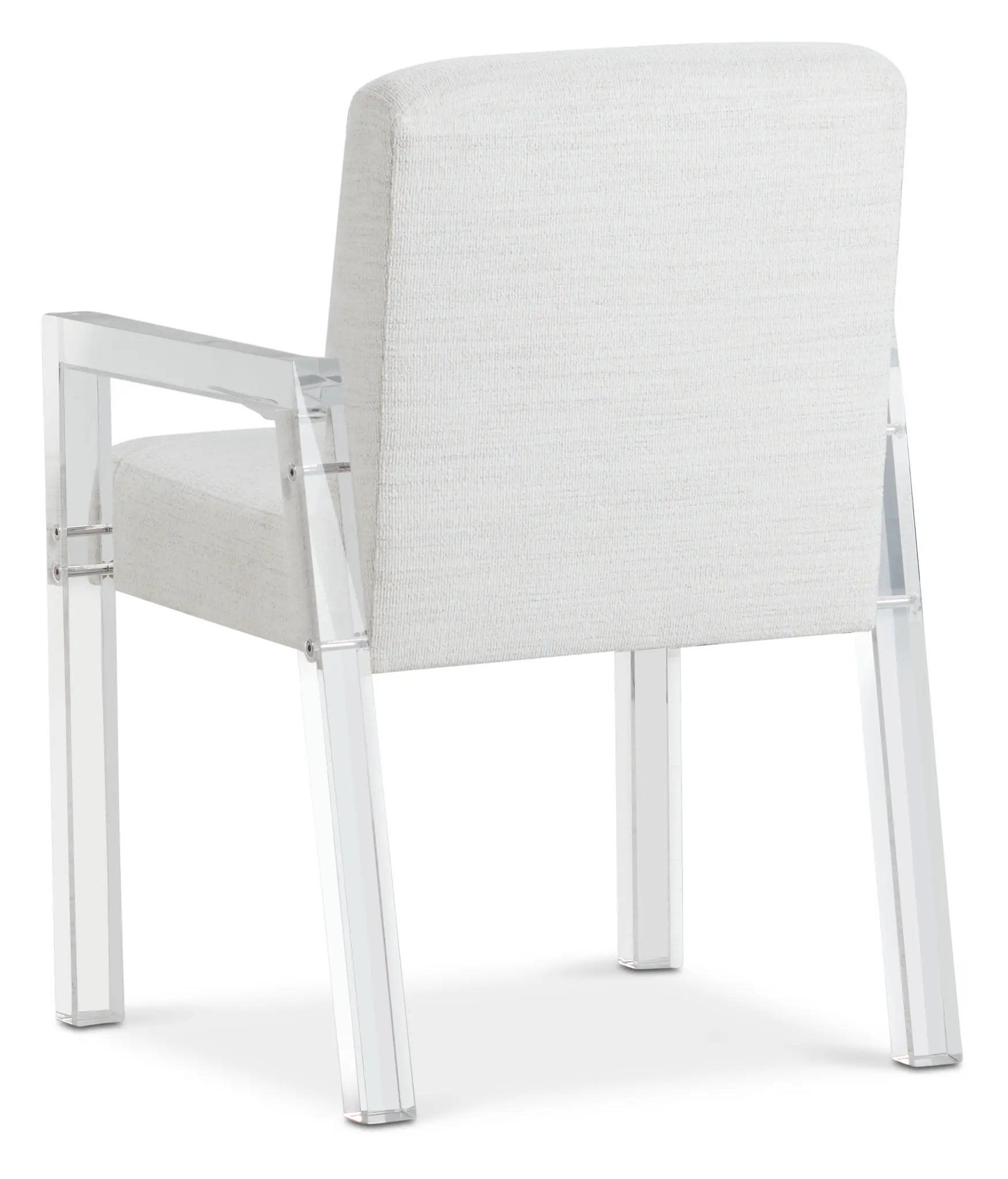 Ocean Drive White Acrylic Upholstered Arm Chair Ocean Drive White Acrylic Upholstered Arm Chair