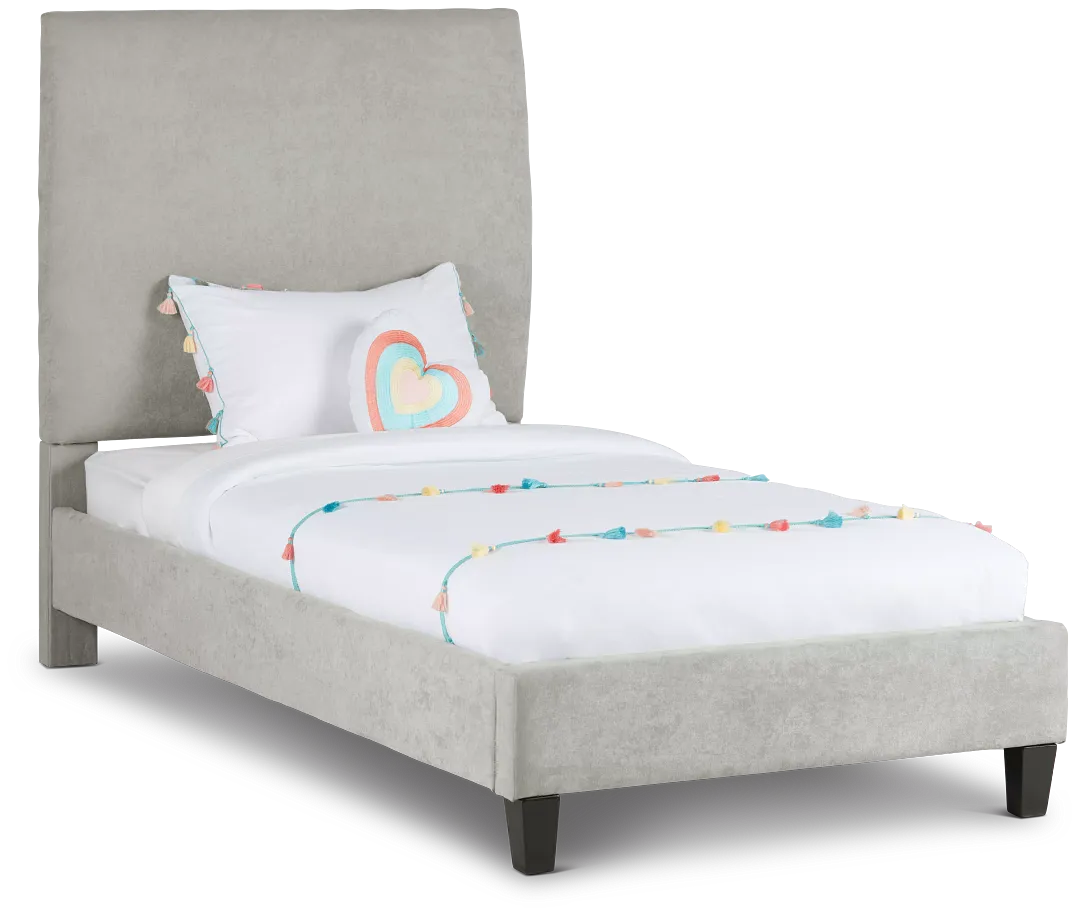 Lucy Taupe Uph Platform Bed