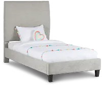 Lucy Taupe Uph Platform Bed