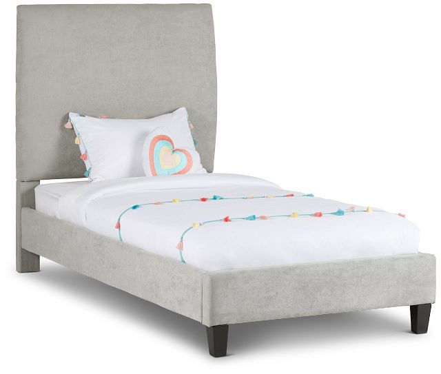 Lucy Taupe Uph Platform Bed