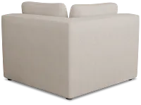 Destin Sutton Beige Fabric Corner Chair