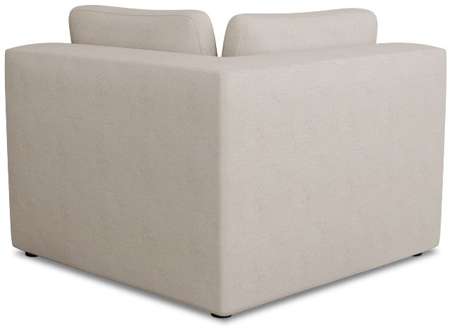 Destin Sutton Beige Fabric Corner Chair