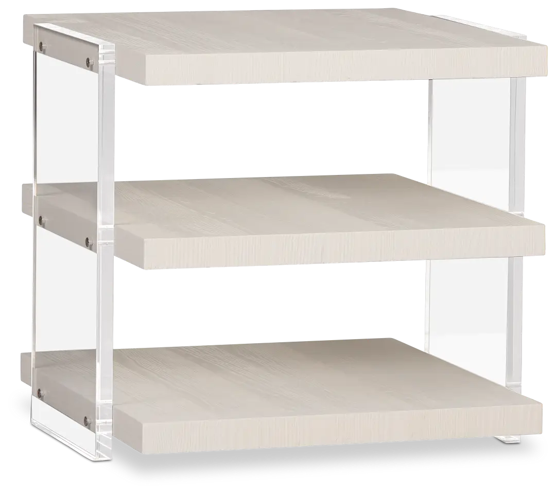 Gables White Rectangular End Table Gables White Rectangular End Table