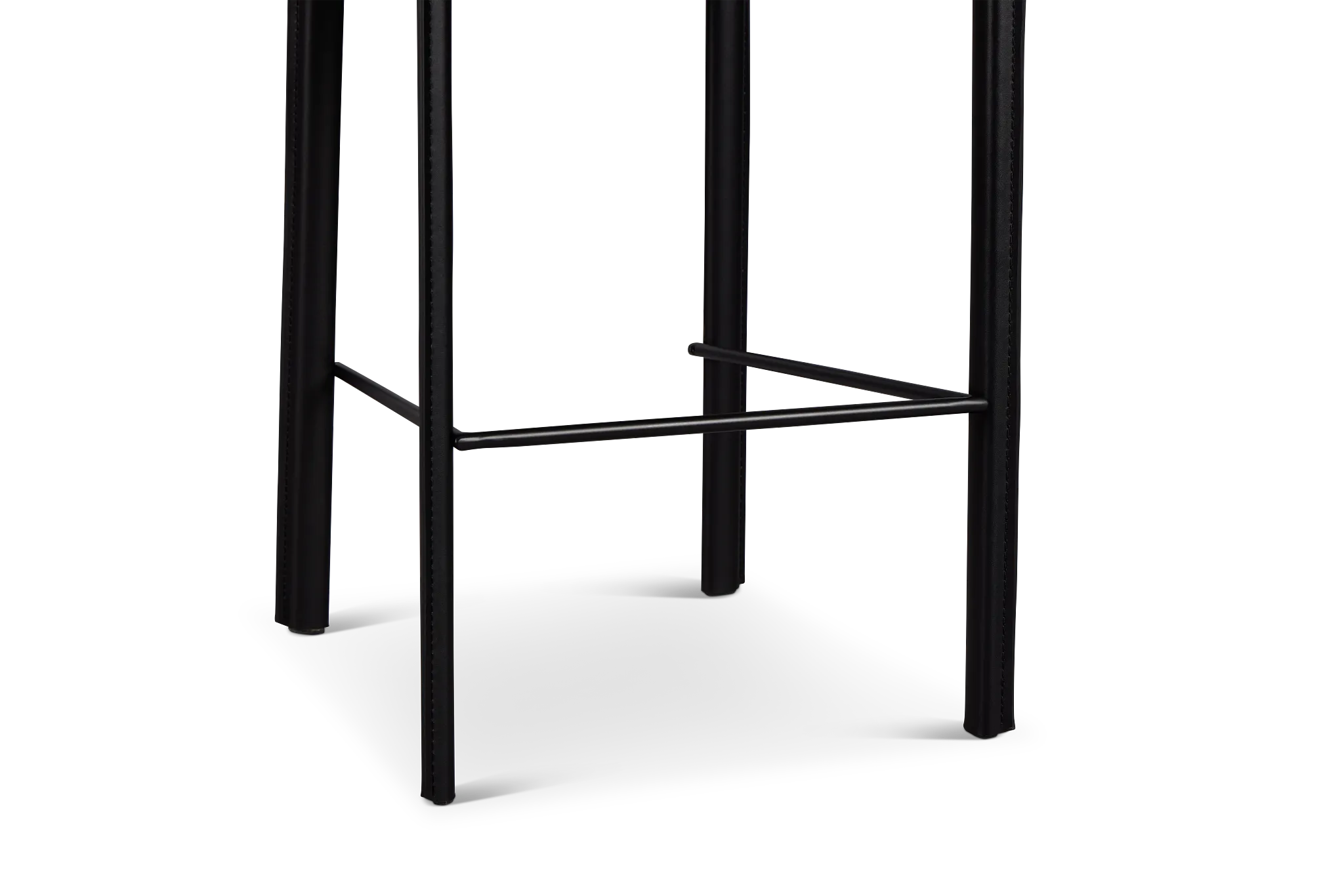 Lugo Black 27" Upholstered Barstool