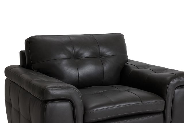 Braden Dark Gray Leather Chair