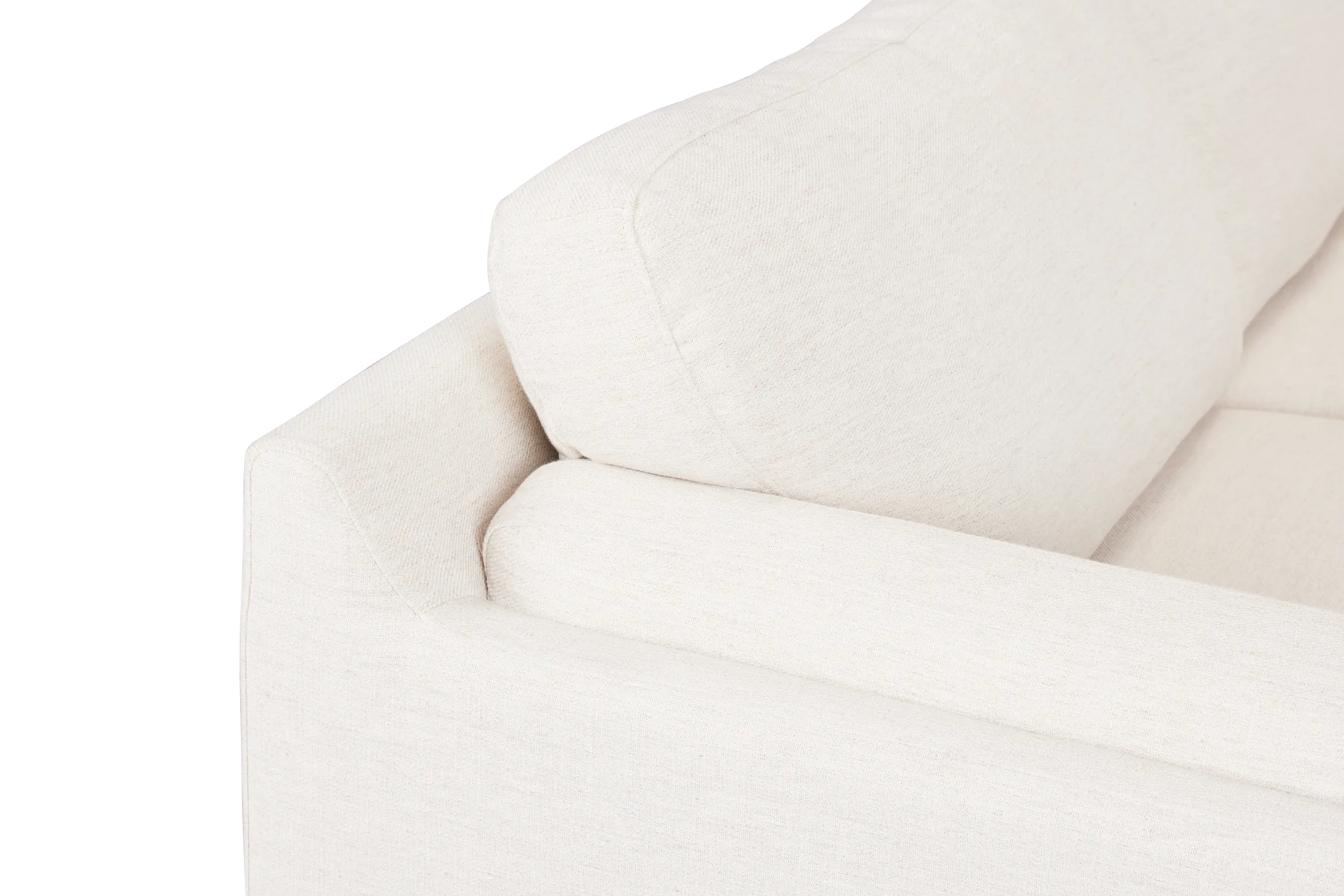 Wesley Light Beige Fabric Small Right Bumper Sectional