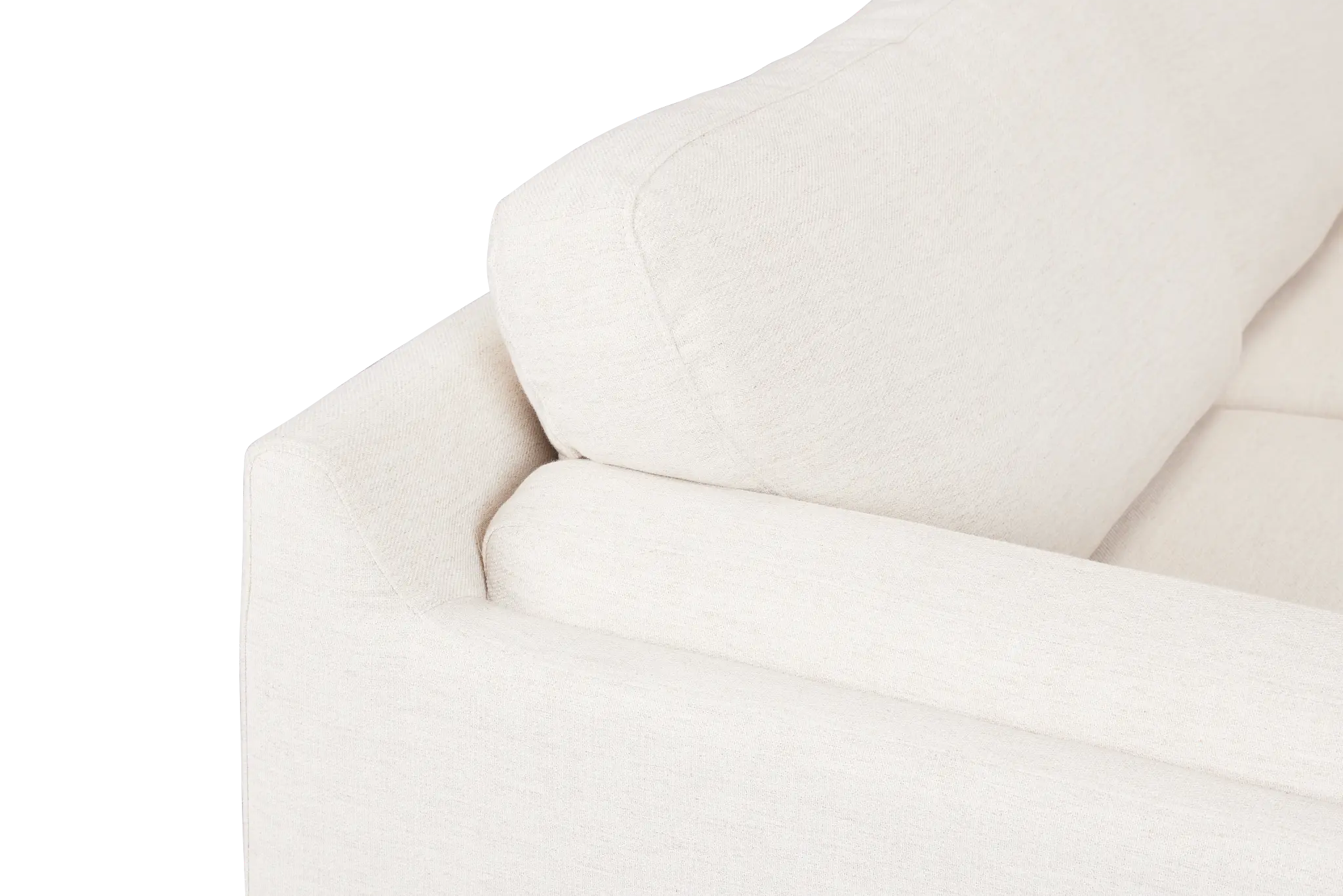 Wesley Light Beige Fabric Small Right Bumper Sectional Wesley Light Beige Fabric Small Right Bumper Sectional