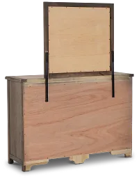 Salt Lake Gray Dresser & Mirror