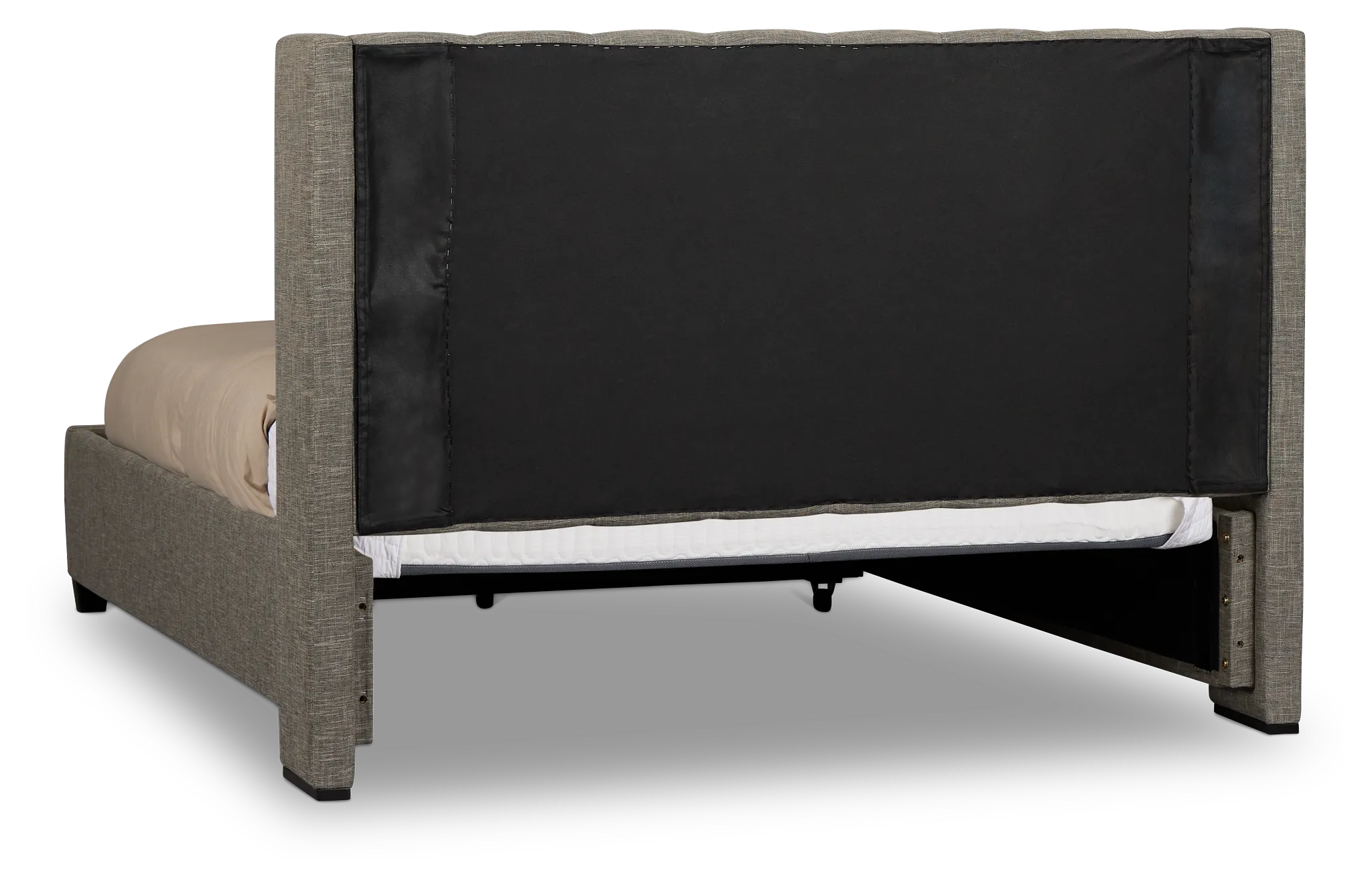 Chatham Gray Low Platform Storage Bed