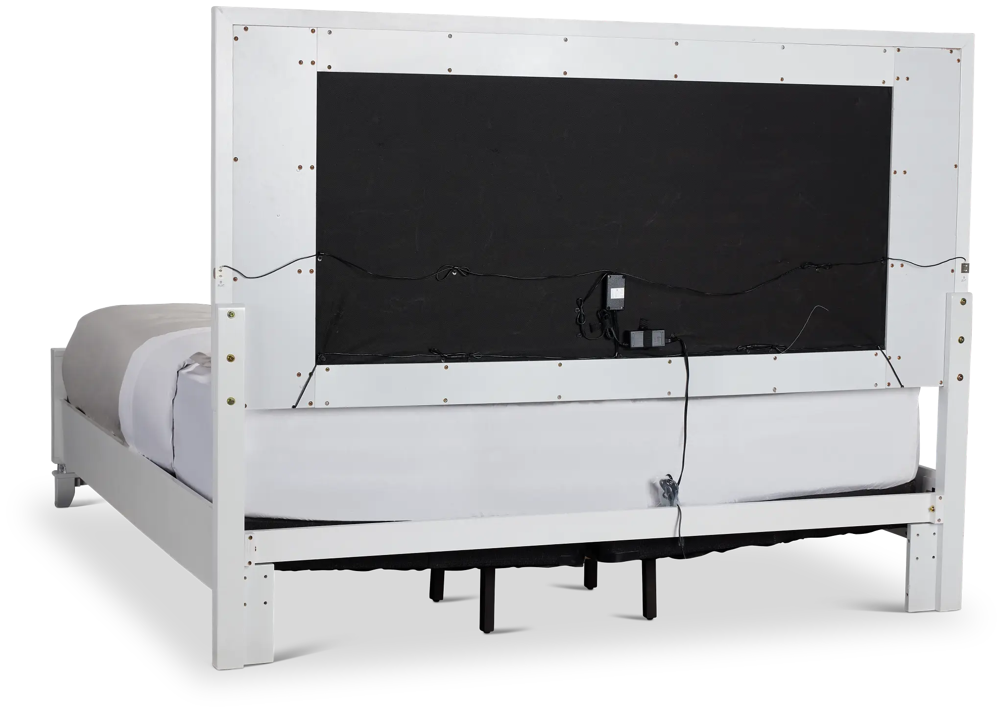 Valentina White Uph Panel Bed Valentina White Uph Panel Bed