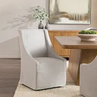 Honey Gray Upholstered Side Chair